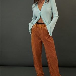 Vans Orange Corduroy